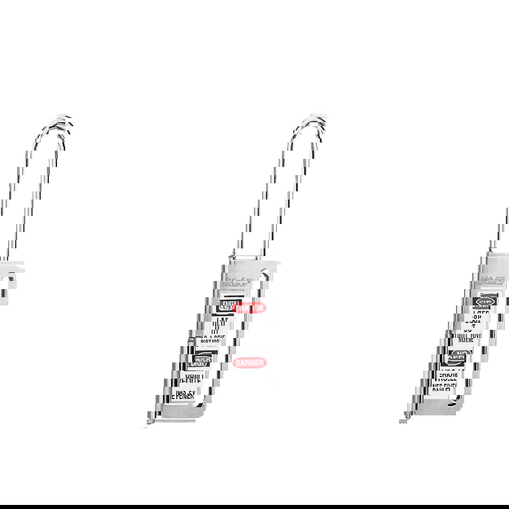 Lockout Hasps; Hasp Type: Fold-Over with Slot ; Jaw Type: Single ; Maximum Number of Padlocks: 8 ; Largest Inside Jaw Diameter (Decimal Inch): 1 ; Material: Stainless Steel ; Smallest Inside Jaw Diameter (Decimal Inch): 1