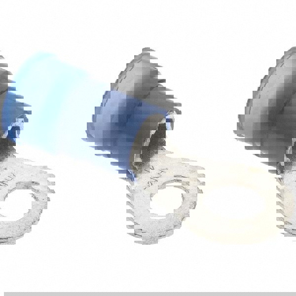 Circular Ring Terminal: Partially Insulated, 6 AWG, Crimp Connection