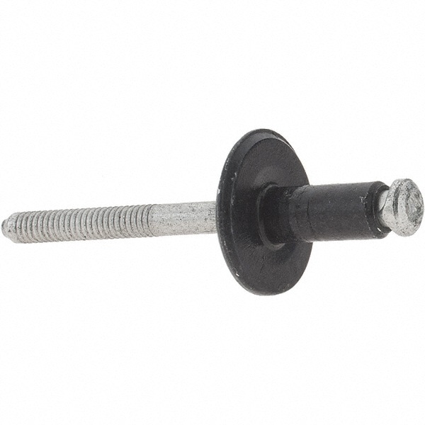 Peel Blind Rivet: Large Flange Head, Aluminum Body, Aluminum Mandrel