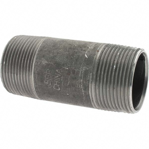 Black Pipe Nipple: 1-1/4