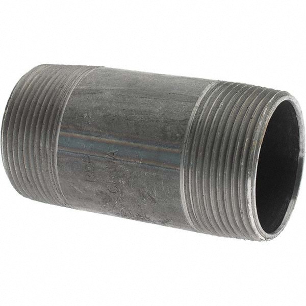 Black Pipe Nipple: 1-1/2