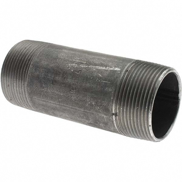 Black Pipe Nipple: 1-1/2