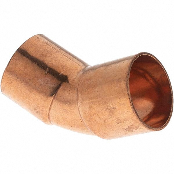 Wrot Copper Pipe 45 &deg; Elbow: 1