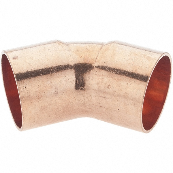 Wrot Copper Pipe 45 &deg; Elbow: 1-1/4