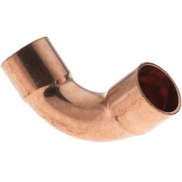 Wrot Copper Pipe 90 &deg; Elbow: 1/2