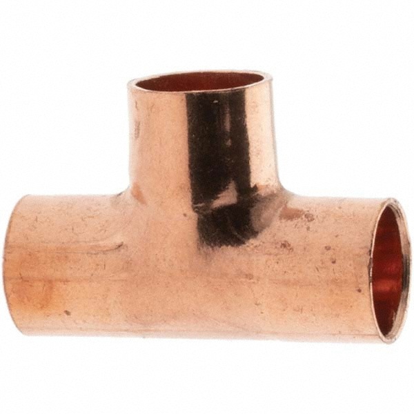 Wrot Copper Pipe Tee: 1/4