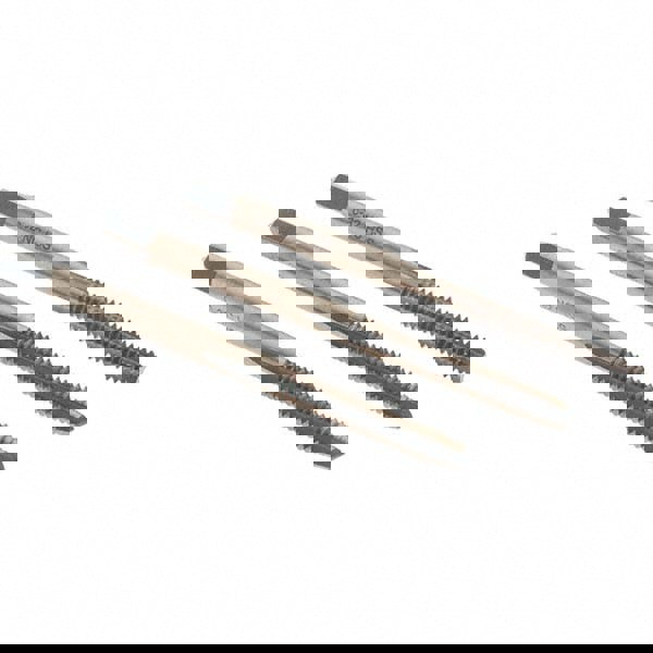 Tap Set: #6-32 UNC, 3 Flute, Bottoming Plug & Taper, High Speed Steel, Gold & Oxide Finish