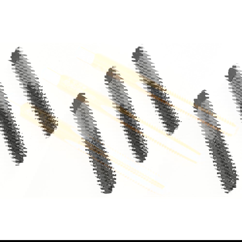 Tap Set: #12-28 UNF, 4 Flute, High Speed Steel