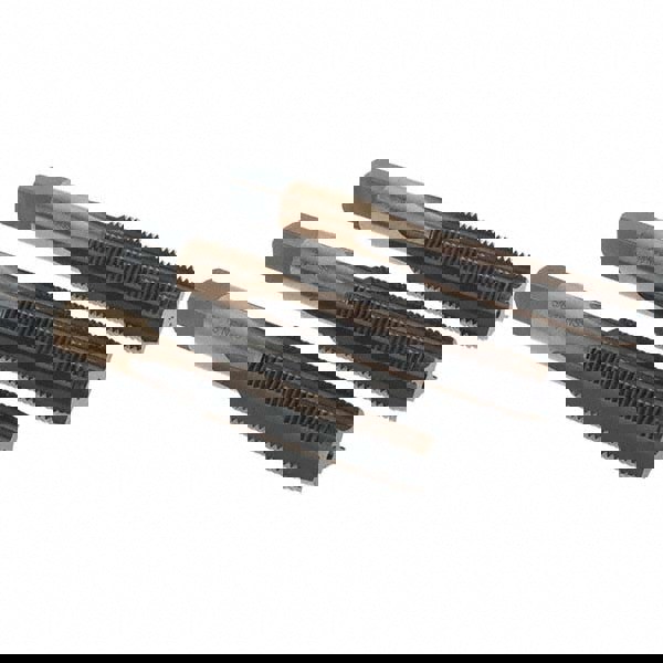 Tap Set: 5/8-18 UNF, 4 Flute, Bottoming Plug & Taper, High Speed Steel, Gold & Oxide Finish