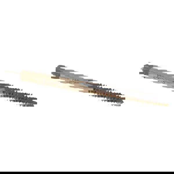 Straight Flute Tap: #6-32 UNC, 3 Flutes, Taper, High Speed Steel, Gold/Oxide Coated