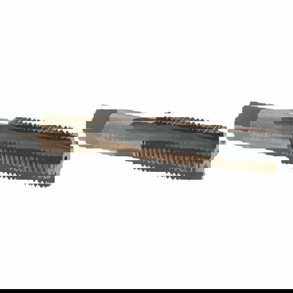 Straight Flute Tap: 3/4-16 UNF, 4 Flutes, Plug, High Speed Steel, Gold/Oxide Coated