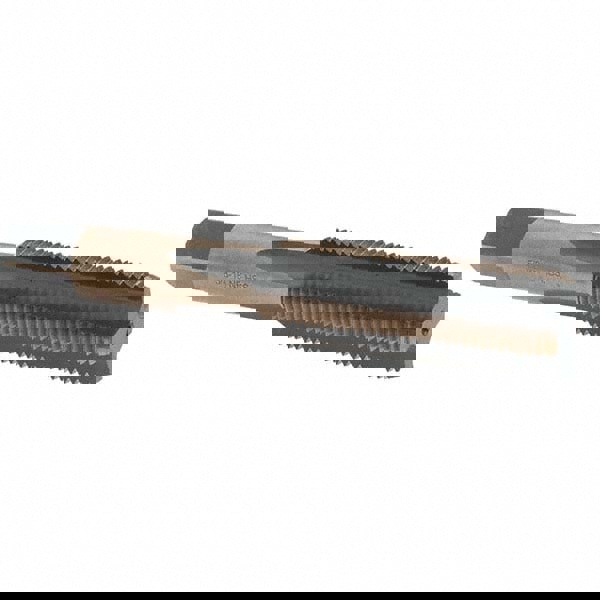 Straight Flute Tap: 5/8-18 UNF, 4 Flutes, Bottoming, High Speed Steel, Gold/Oxide Coated