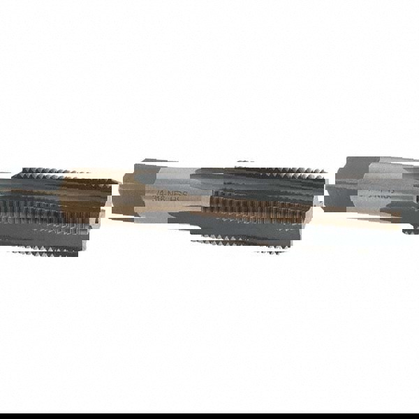 Straight Flute Tap: 3/4-16 UNF, 4 Flutes, Bottoming, High Speed Steel, Gold/Oxide Coated