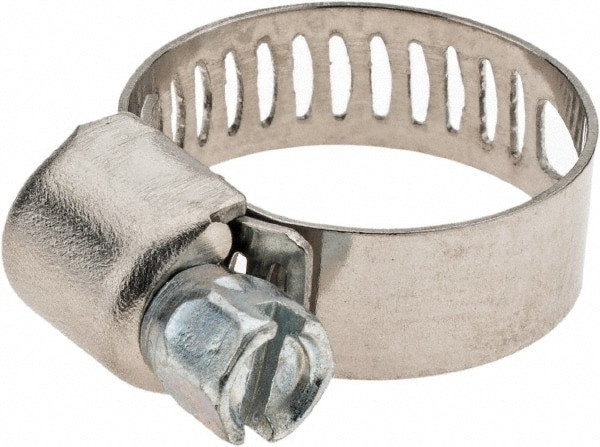 Worm Gear Clamp: SAE 6, 7/16 to 25/32