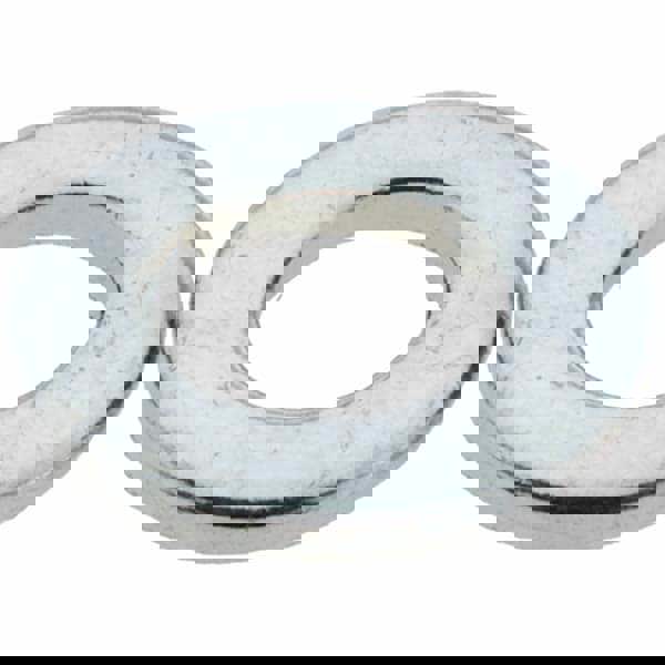 M6 Screw Standard Flat Washer: Steel, Zinc-Plated