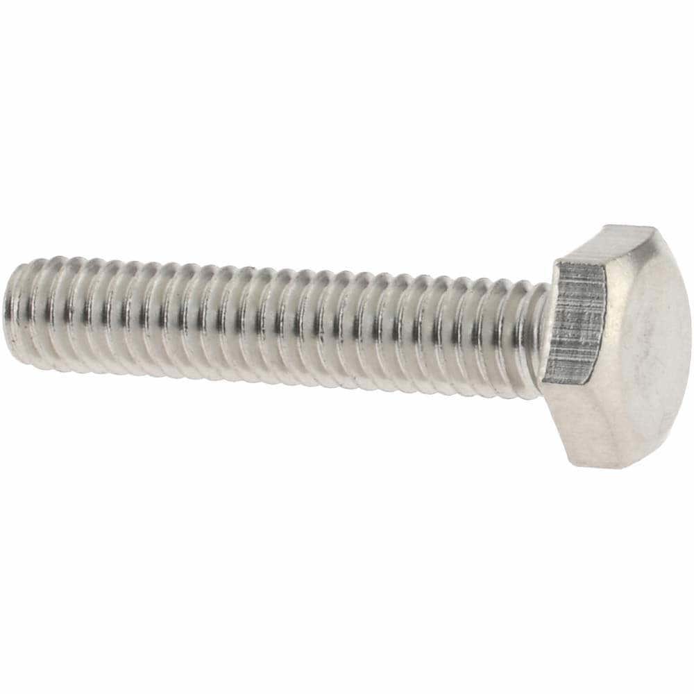 Hex Head Cap Screw: M4 x 0.70 x 20 mm, Grade 316 & Austenitic Grade A4 Stainless Steel, Uncoated
