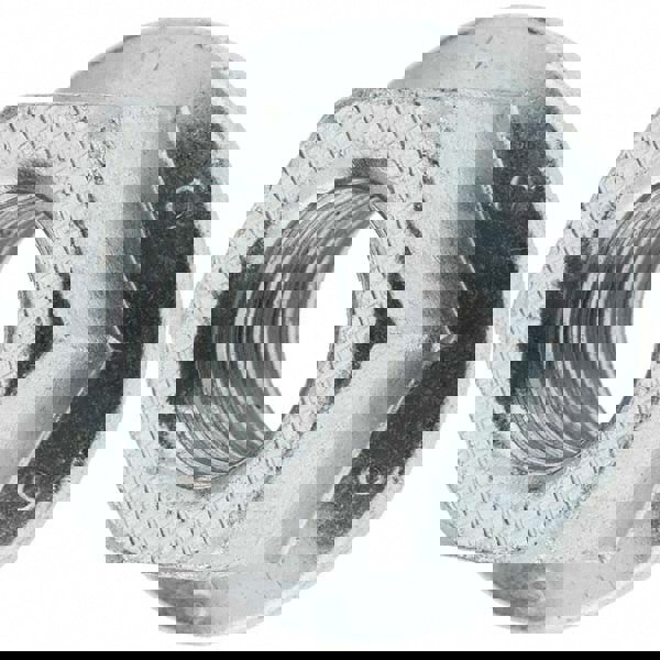 Hex Lock Nut: 5/8-24, Steel, Zinc-Plated