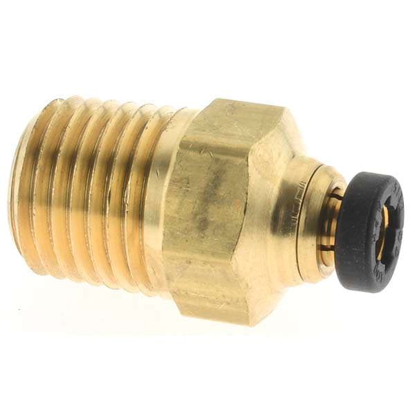 Push-To-Connect Tube to Male & Tube to Male NPT Tube Fitting: Male Connector, 1/4