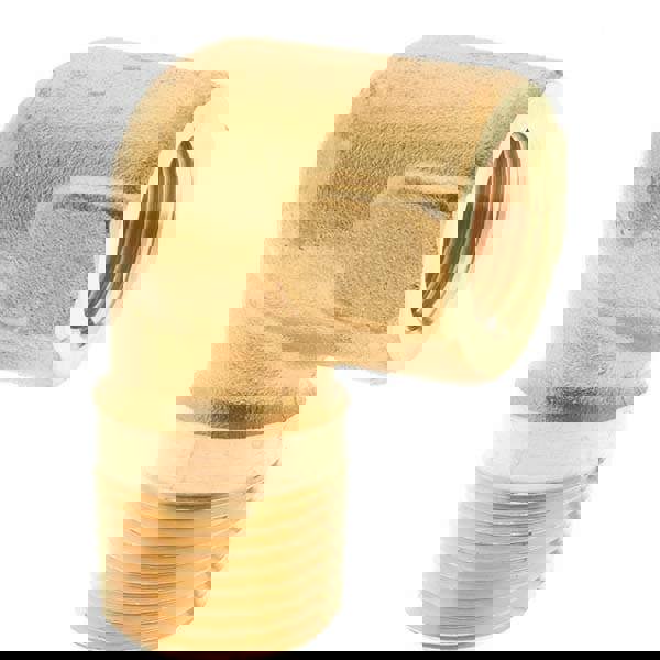 Brass Pipe 90 Street Elbow: 3/8 x 1/2