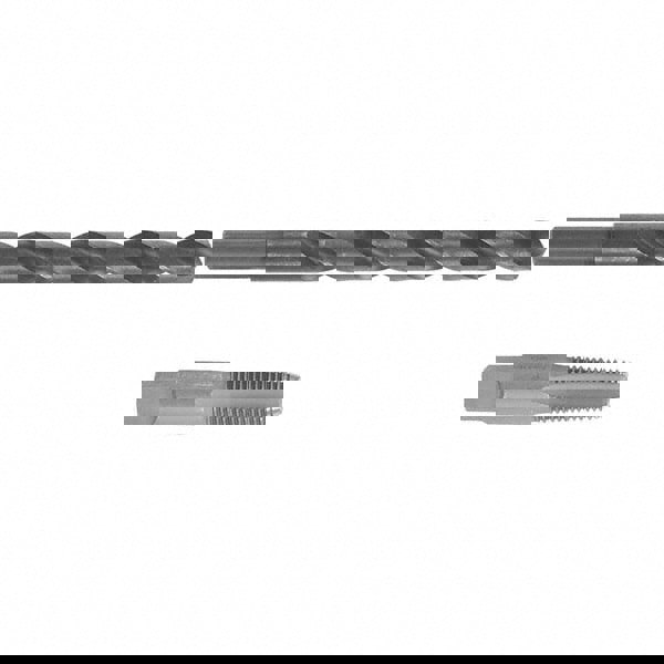 Tap & Drill Set: 1/4-18 Taps, 7/16