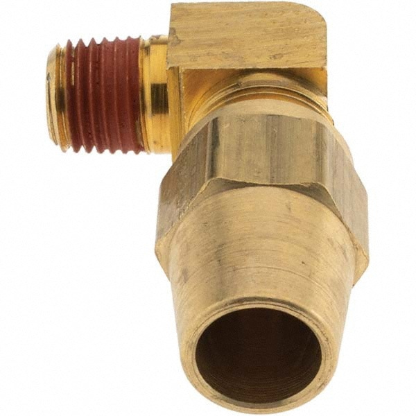 Compression Tube Male Elbow: 1/4-18