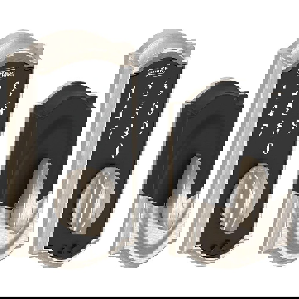 Deadbolts; Deadbolt Type: Deadbolt ; Lock Type: Push Button ; Key Type: Key Codeable ; Mount Type: Surface ; Material: Metal ; Minimum Door Thickness: 1.375in