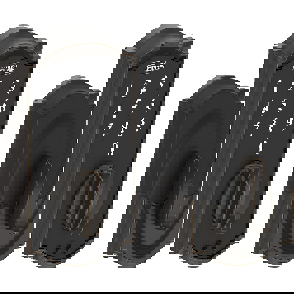 Deadbolts; Deadbolt Type: Deadbolt ; Lock Type: Push Button ; Key Type: Key Codeable ; Mount Type: Surface ; Material: Metal ; Minimum Door Thickness: 1.375in