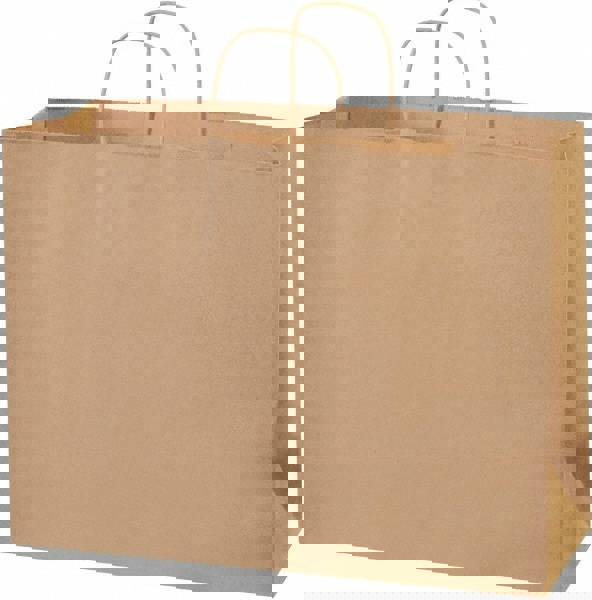 Pack of (250) Kraft Grocery Bags