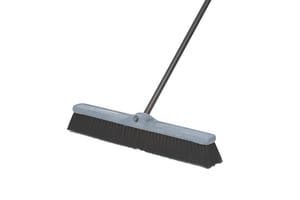 24` 3 GREY FLG BRISTLE PUSH BROOM