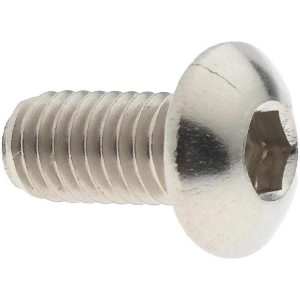 Button Socket Cap Screw: Stainless Steel, Uncoated