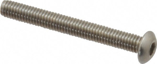 Button Socket Cap Screw: Stainless Steel, Uncoated