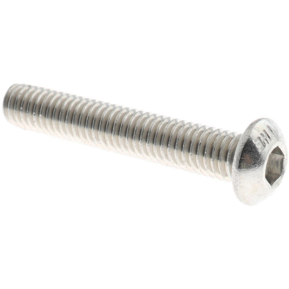 Button Socket Cap Screw: Stainless Steel, Uncoated