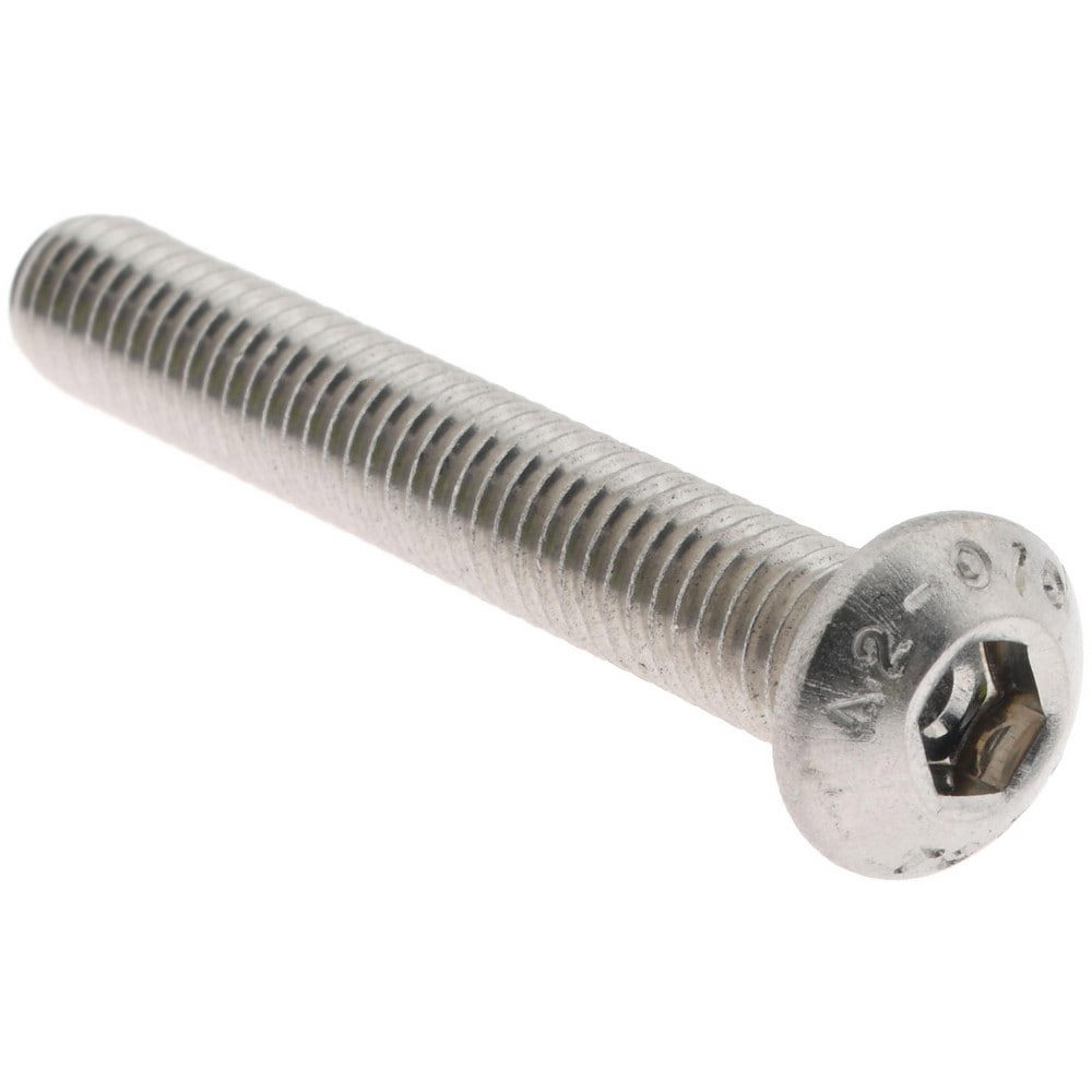 Button Socket Cap Screw: Stainless Steel, Uncoated