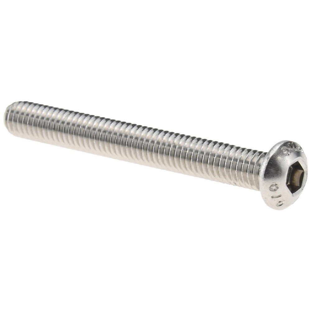 Button Socket Cap Screw: Stainless Steel, Uncoated