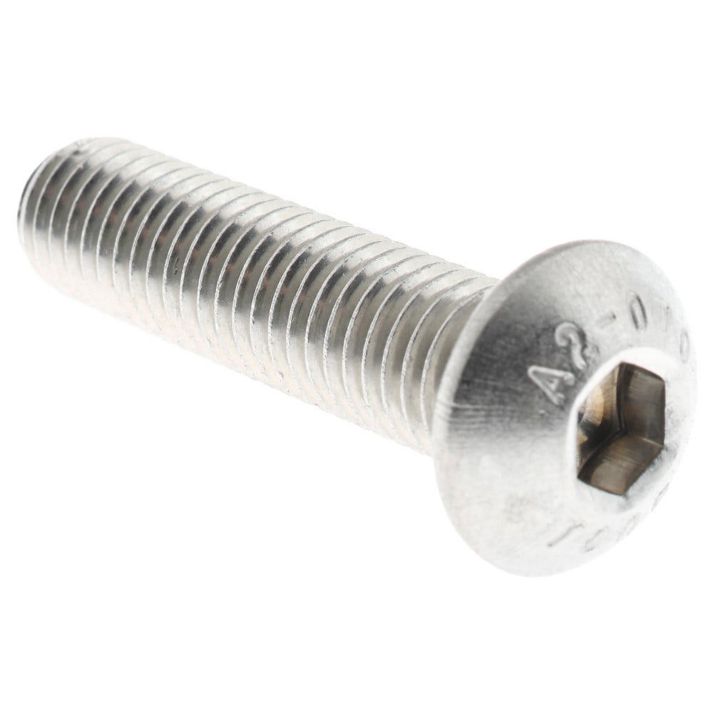 Button Socket Cap Screw: Stainless Steel, Uncoated
