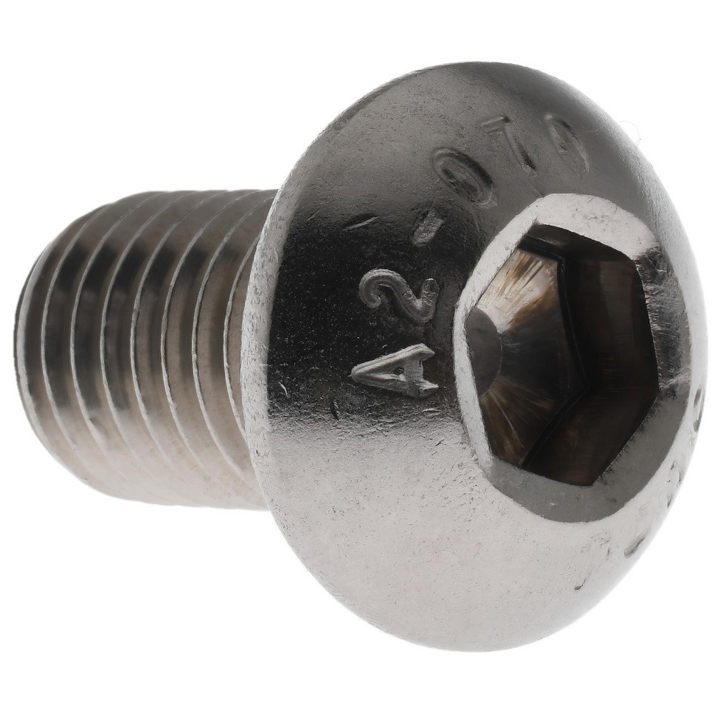 Button Socket Cap Screw: Stainless Steel, Uncoated
