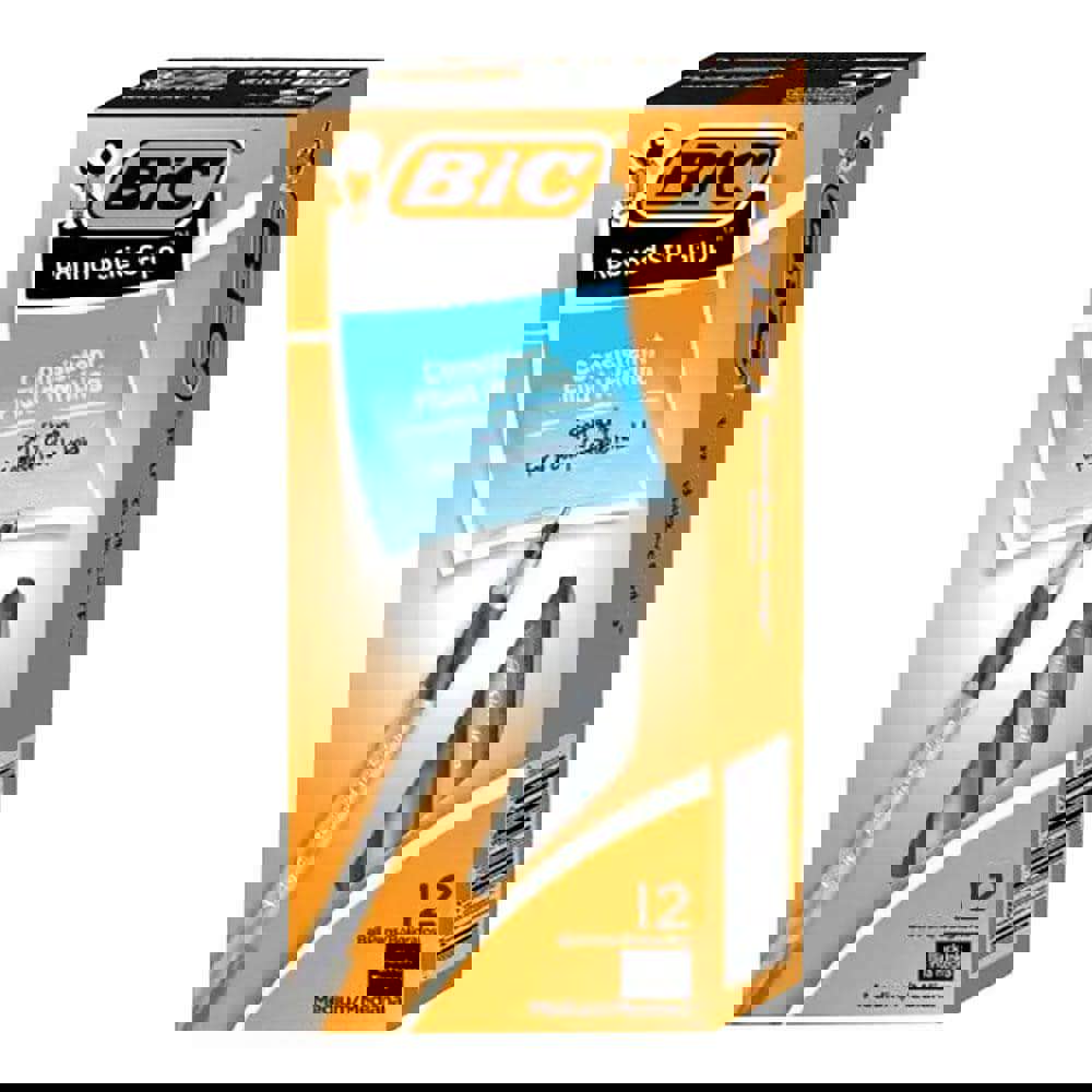 Round Stick Grip Pen: Ball Tip, Black Ink