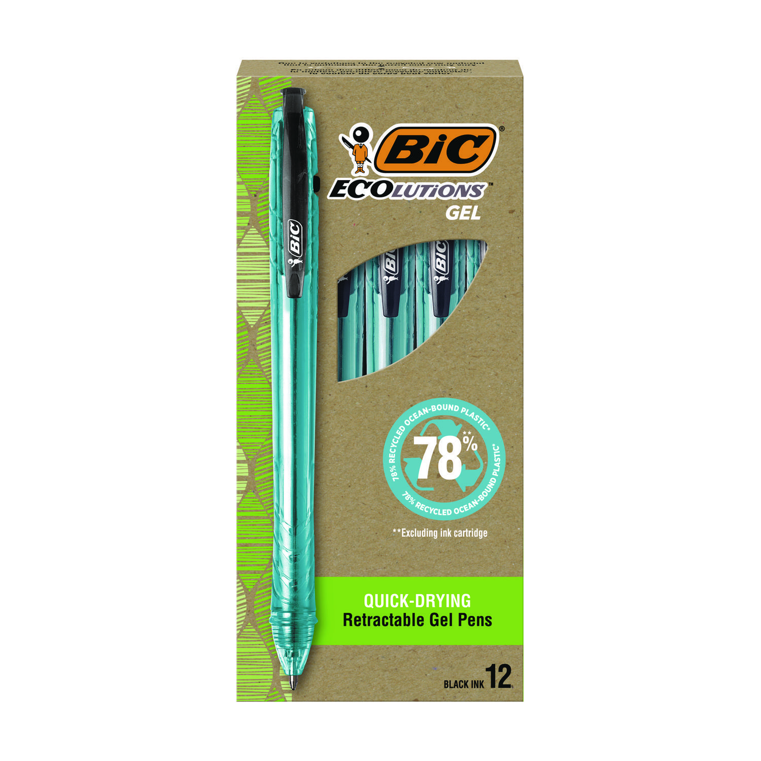 PEN,GEL,MP,12/PK,BK