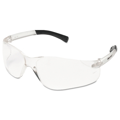 Safety Glasses: Scratch-Resistant, Polycarbonate, Clear Lenses, Frameless