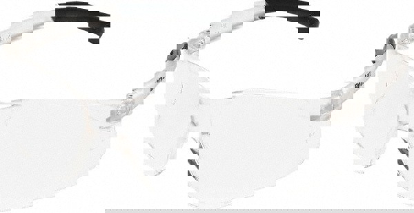 Safety Glasses: Scratch-Resistant, Polycarbonate, Clear Lenses, Frameless