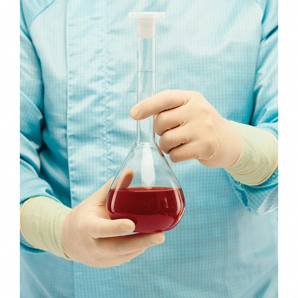 Series Bioclean Legacy Disposable Gloves: Size Medium, 6.69 mil, Uncoated-Coated Latex, Cleanroom Grade, Unpowdered