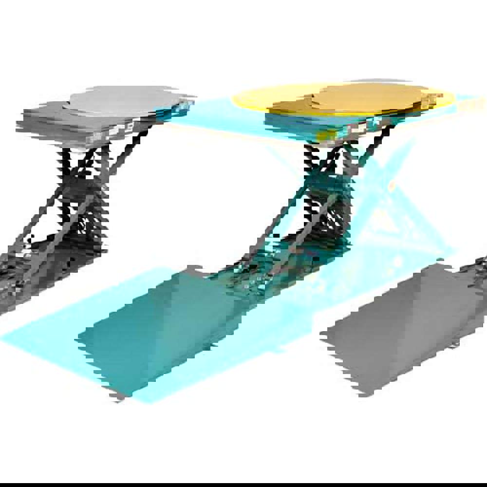 Stationary Lift Tables; Overall Length: 55.00in ; Lift Mechanism: Hydraulic ; Overall Height: 35in ; Body Material: Steel ; Load Capacity: 2000lb ; Maximum Lift Height: 35.00in