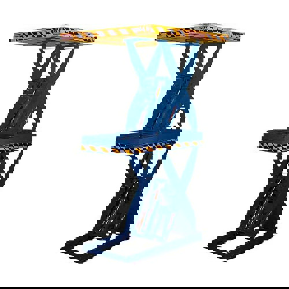 Stationary Lift Tables; Overall Length: 84.00in ; Lift Mechanism: Hydraulic ; Overall Height: 136in ; Body Material: Steel ; Load Capacity: 2000lb ; Maximum Lift Height: 136.00in