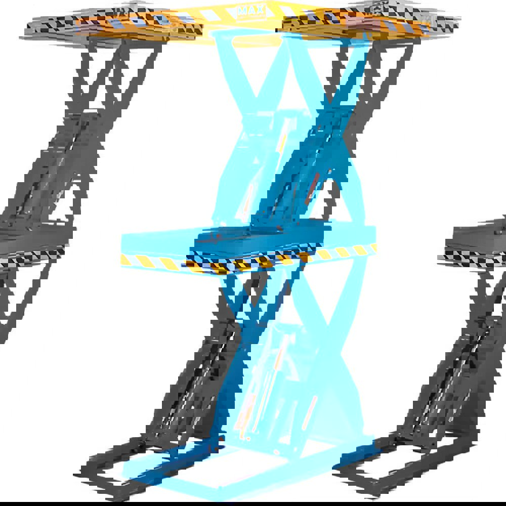 Stationary Lift Tables; Overall Length: 48.00in ; Lift Mechanism: Hydraulic ; Overall Height: 86.5in ; Body Material: Steel ; Load Capacity: 2000lb ; Maximum Lift Height: 86.50in