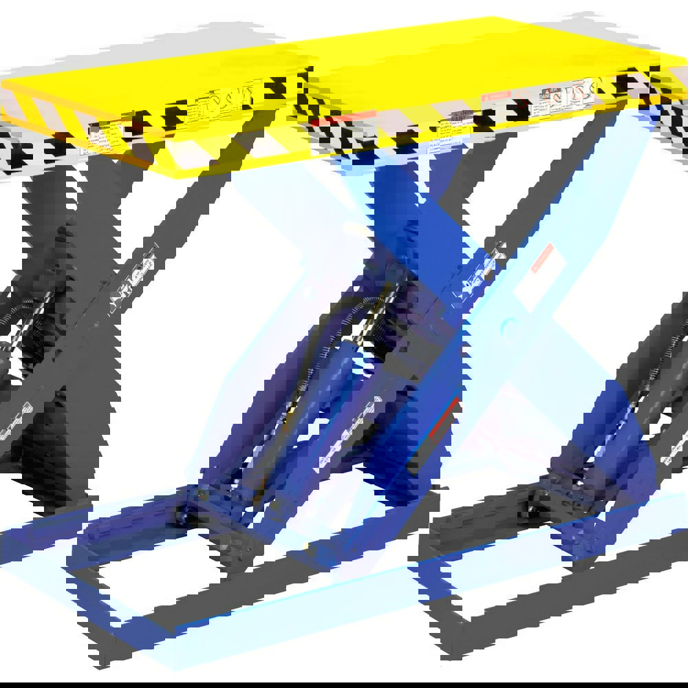 Stationary Lift Tables; Overall Length: 64.00in ; Lift Mechanism: Hydraulic ; Overall Height: 55in ; Body Material: Steel ; Load Capacity: 3000lb ; Maximum Lift Height: 55.00in