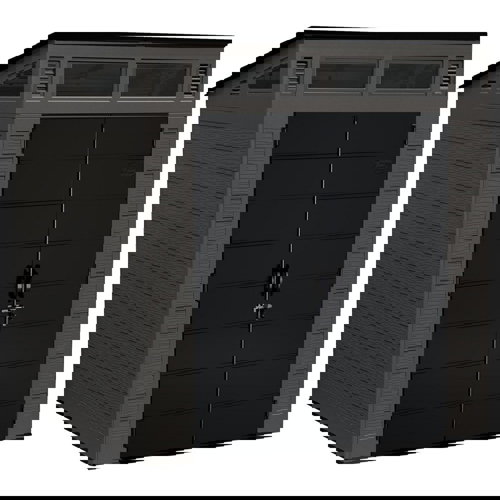 Sheds; Shed Type: Vertical Storage Shed ; Overall Width: 87in ; Overall Depth: 87.5in ; Overall Height: 89.5in ; Overall Capacity: 317ft3 ; Material: Resin