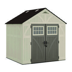 Sheds; Shed Type: Vertical Storage Shed ; Overall Width: 86in ; Overall Depth: 100.5in ; Overall Height: 103in ; Overall Capacity: 378ft3 ; Material: Resin