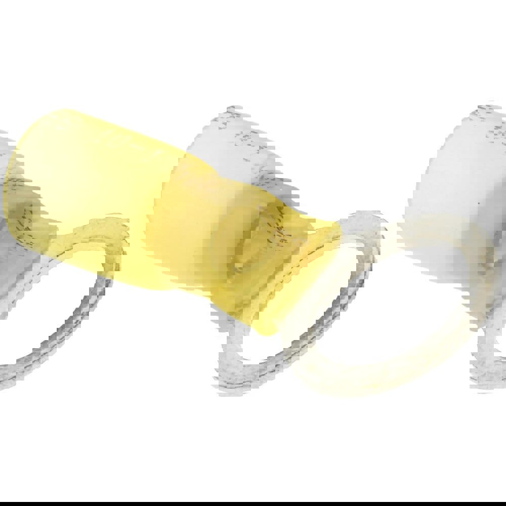 Circular Ring Terminal: Partially Insulated, 12 to 10 AWG, Crimp Connection