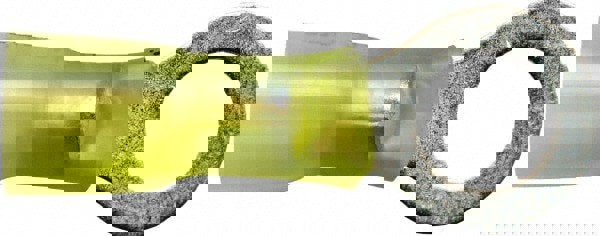 Circular Ring Terminal: Partially Insulated, 12 to 10 AWG, Crimp Connection