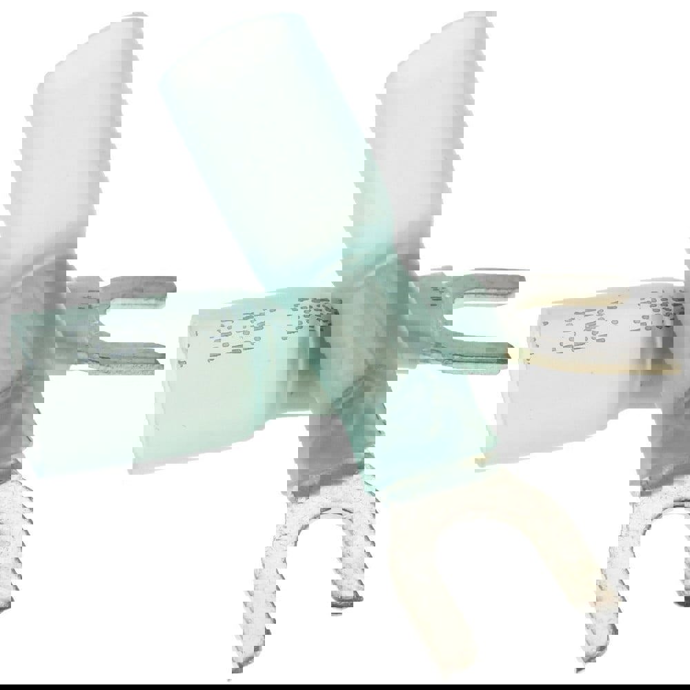 Standard Fork Terminal: Blue, Polyolefin, Partially Insulated, #6 & #8 Stud, Crimp